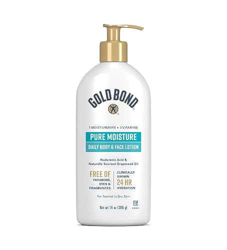 Gold Bond Pure Moisture Lotion, 14 oz., Ultra-lightweight Daily Body & Face Lotion for Dry Skin Beauty & Personal Care Gold Bond