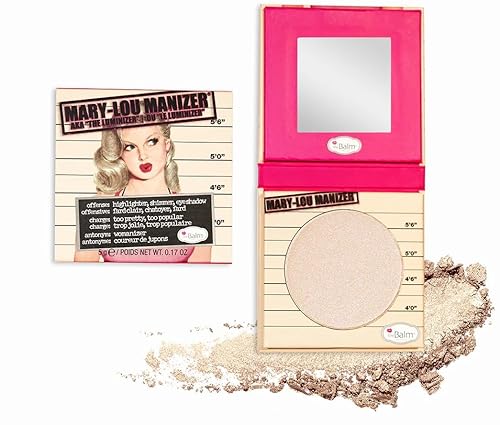 theBalm Mary-Lou Manizer Honey-Hued Luminizer, Highlighter, Shadow & Shimmer, Subtle Glow, 0.17 Ounce (Pack of 1) Beauty & Personal Care theBalm