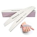 Abrasive Nail File 80/100 Grit 10Pcs Acrylic Nail Files and Buffers, Professional Washable Nail File Buffer Block with Double Sides Designed Beauty & Personal Care BlinkingNails
