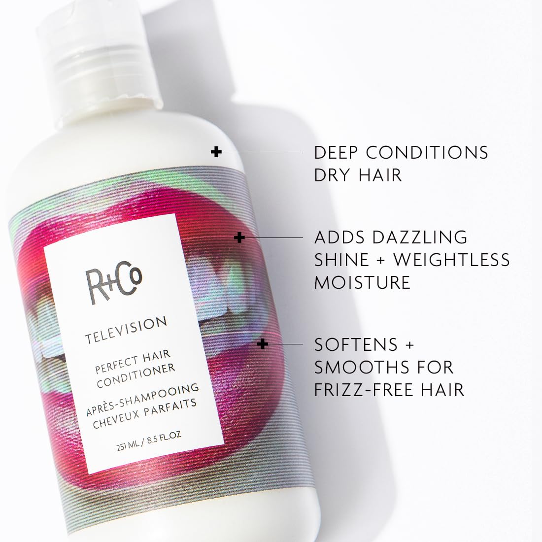 R+Co Television Perfect Hair Conditioner | Shine + Strengthening + Softening for All Hair Types | Vegan + Cruelty-Free | 8.5 Oz Beauty & Personal Care R+Co