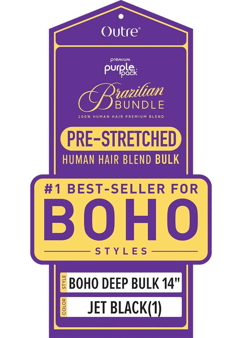 Outre Purple Pack Brazilian - Prestretched Boho Deep Bulk 14" (NATURAL)
