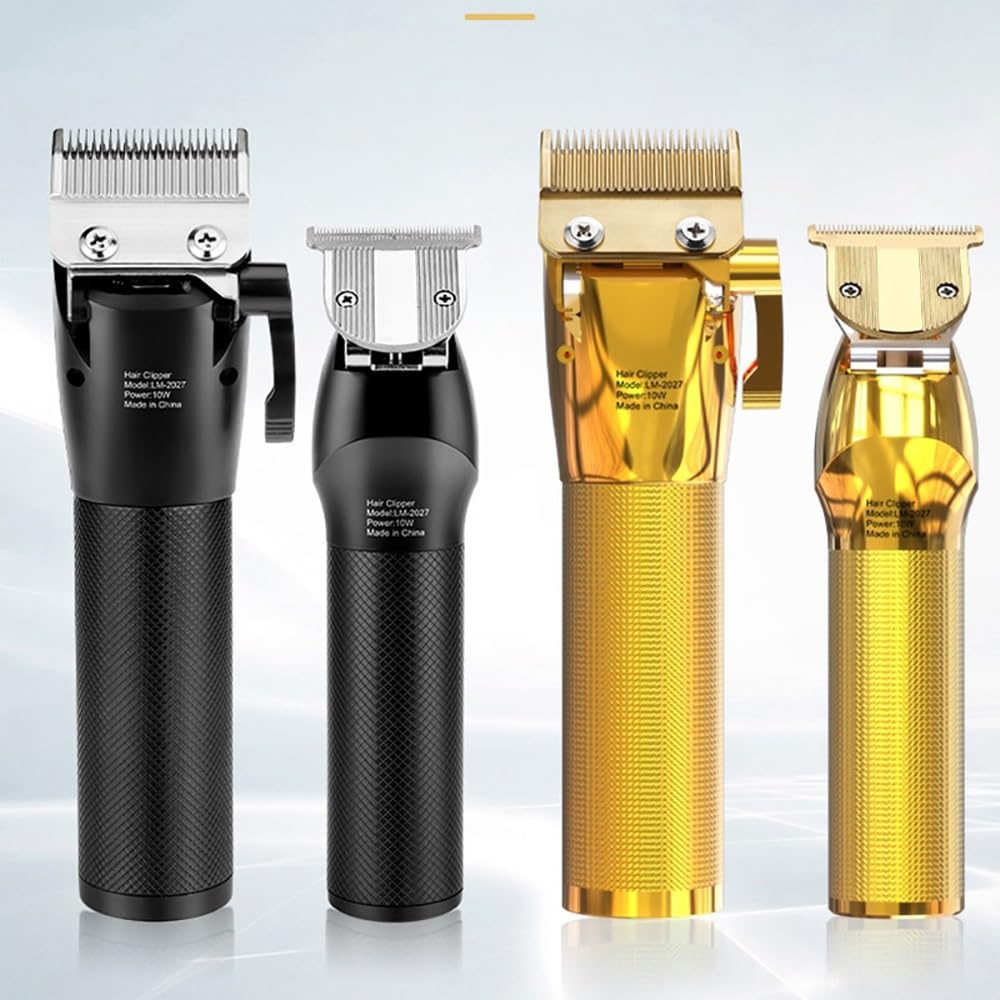 GLESVOWIO Hair Clippers for Men 2 PCS Professional Hair Clipper Haircuter Men's Barber Beard Trimmer Rechargeable Hair Cutting Machine Hair Trimmer Beauty and Personal Care GLESVOWIO