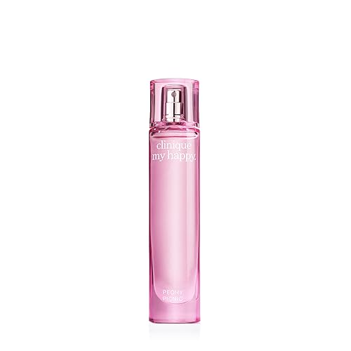 Clinique My Happy Fragrance Spray, Peony Picnic | Notes of Peonies + Succulent Plum | Perfumes for Women, Mini Travel Size, 0.5 Fl Oz Beauty & Personal Care Clinique
