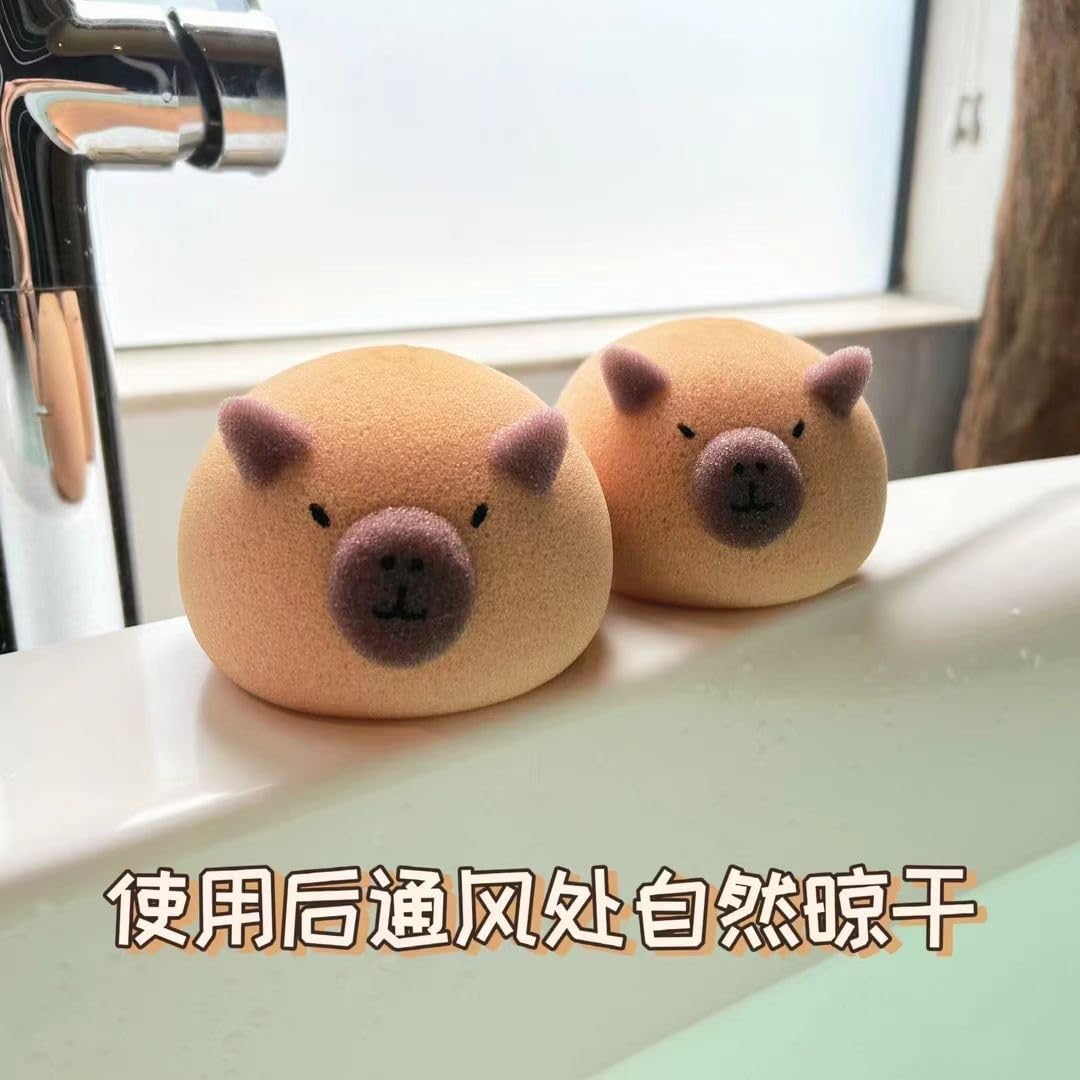 HANLIMAN Scrubber Bath Sponge,Sponges for Gentle Face Cleansing and Exfoliation,Ultra Soft Mesh Bath Sponges for Adults Exfoliating, Scrubbing Beauty and Personal Care HANLIMAN