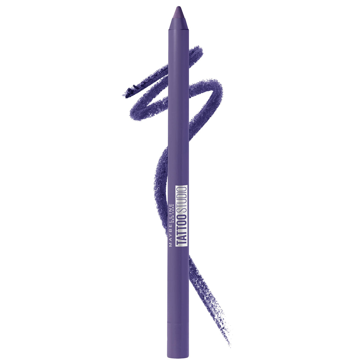 Maybelline TattooStudio Long-Lasting Sharpenable Eyeliner Pencil, Glide on Smooth Gel Pigments with 36 Hour Wear, Waterproof, Rich Amethyst, 1 Count