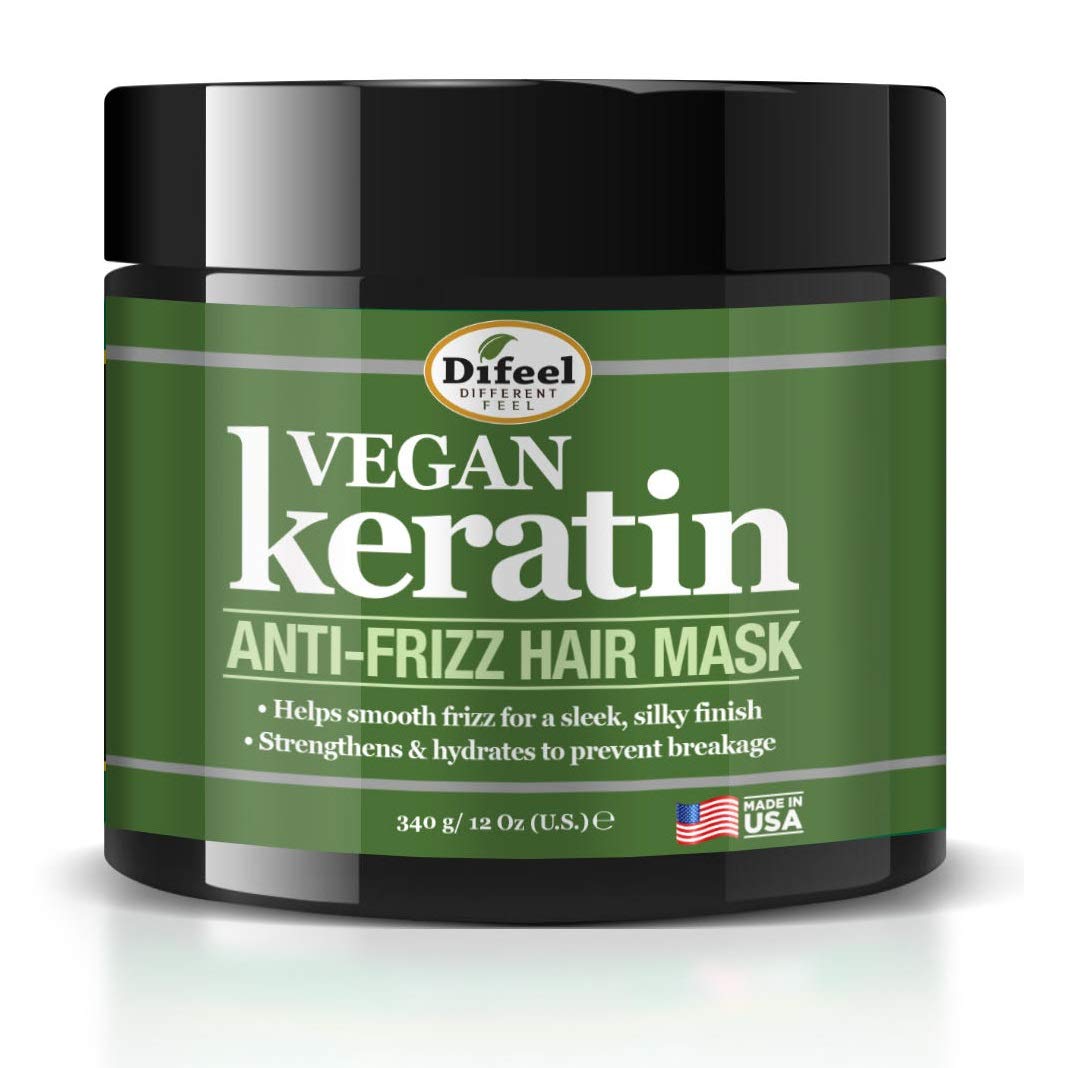 Difeel Vegan Keratin Anti-Frizz Hair Care 5-PC Set - Vegan Shampoo, Conditioner, Oils and Hair Mask Beauty & Personal Care Difeel