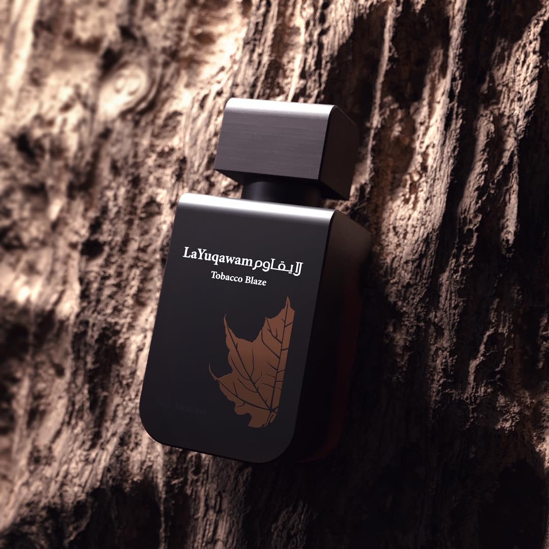 Rasasi La Yuqawam Tobacco Blaze Eau de Parfum for Men | 75ml EDP | Irresistible Pour Homme Spray | Masculine Oudh Woody Patchouli Leather | Signature Beauty & Personal Care RASASI