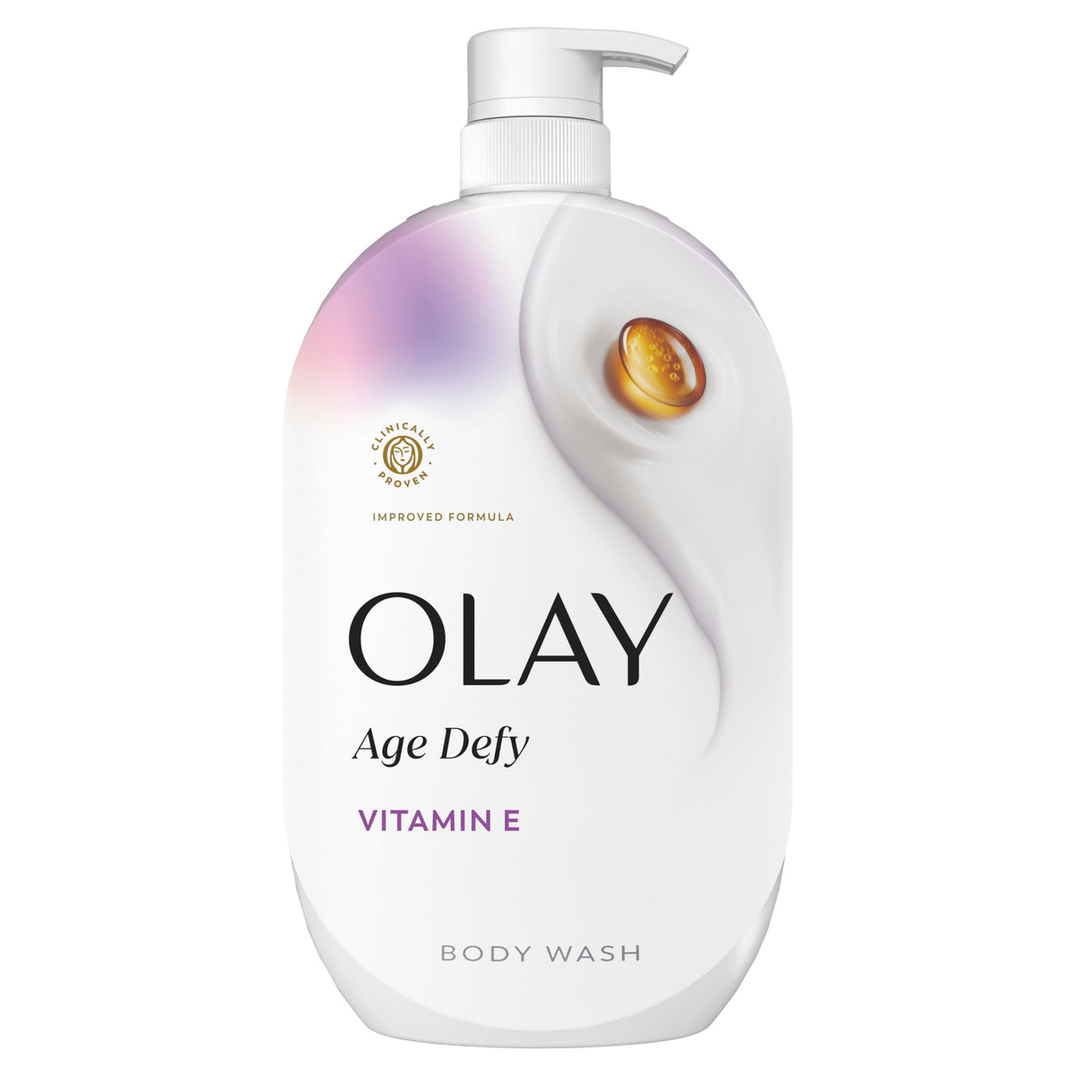 Olay Body Wash for Women, Age Defy with Vitamin E, 24/7 Moisture Barrier Repair, Hydrating & Cleansing Formula for Visibly Healthy Soft Skin, Vitamin Beauty & Personal Care Olay