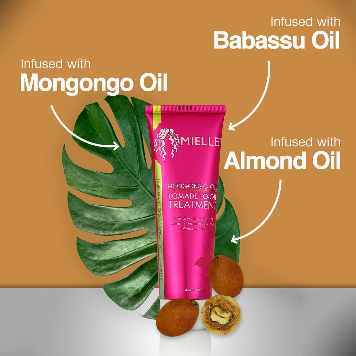 Mielle Organics Mongongo Oil Pomade-to-Oil Treatment, 4 Ounces Beauty & Personal Care Mielle Organics