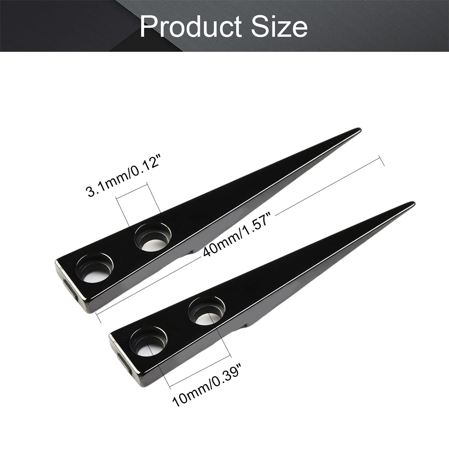 Utoolmart Straight Pointed Ceramic Tips Replaceable Heat Resistance Non-Conductive Heads for Ceramic Tweezers Black 4 Pairs Beauty and Personal Care Utoolmart