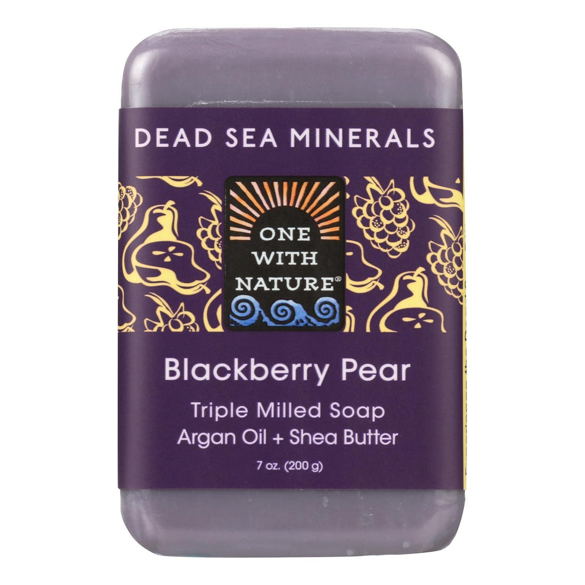One With Nature, Soap Bar Blackberry Pear, 7 Ounce Beauty & Personal Care One With Nature