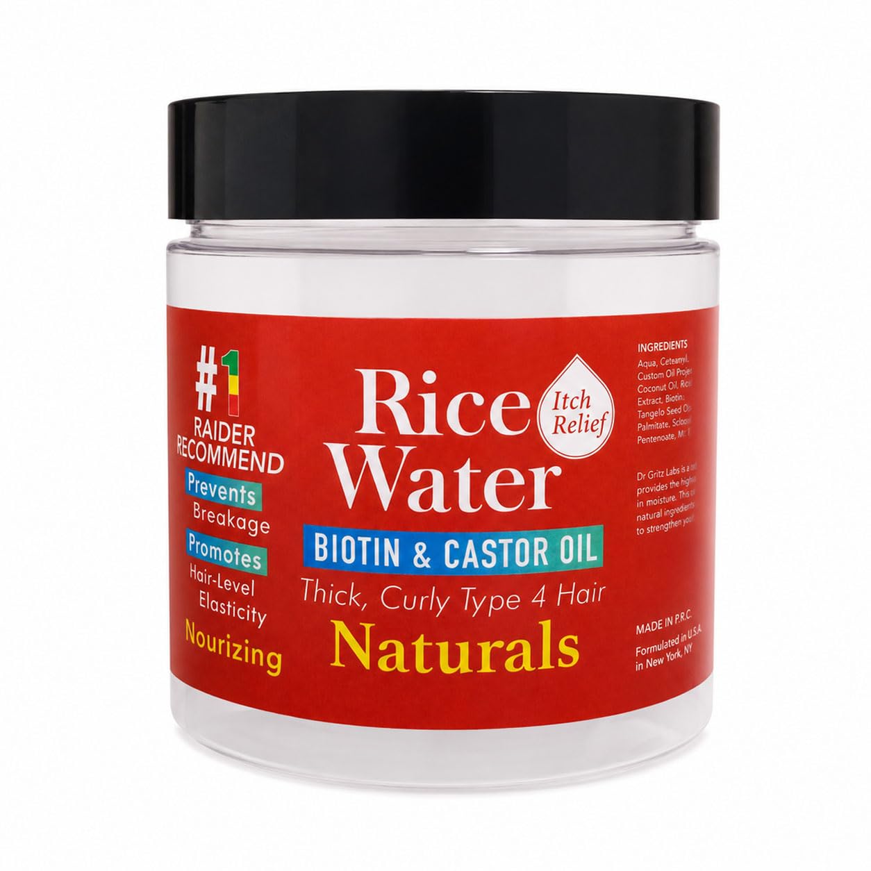 Dr Girls Super Grow Loc & Twists Braiding Conditioning Gel with Biotin & Castor Oil - Extra Mega Hold, 17.6 oz (Batana Oil) Beauty & Personal Care R&B Collection