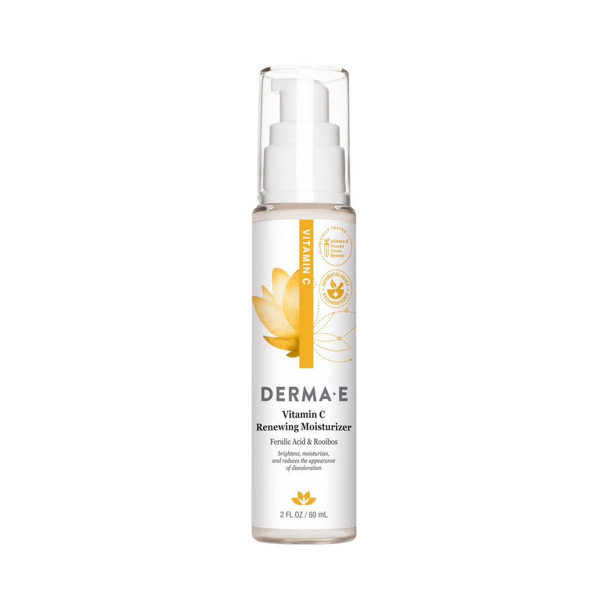 Derma E Vitamin C Renewing Face Moisturizer, 2 Oz, Brightening and Hydrating Facial Skin Renewing Cream, Anti-Aging Wrinkle Cream for Women, Day Beauty & Personal Care Derma E