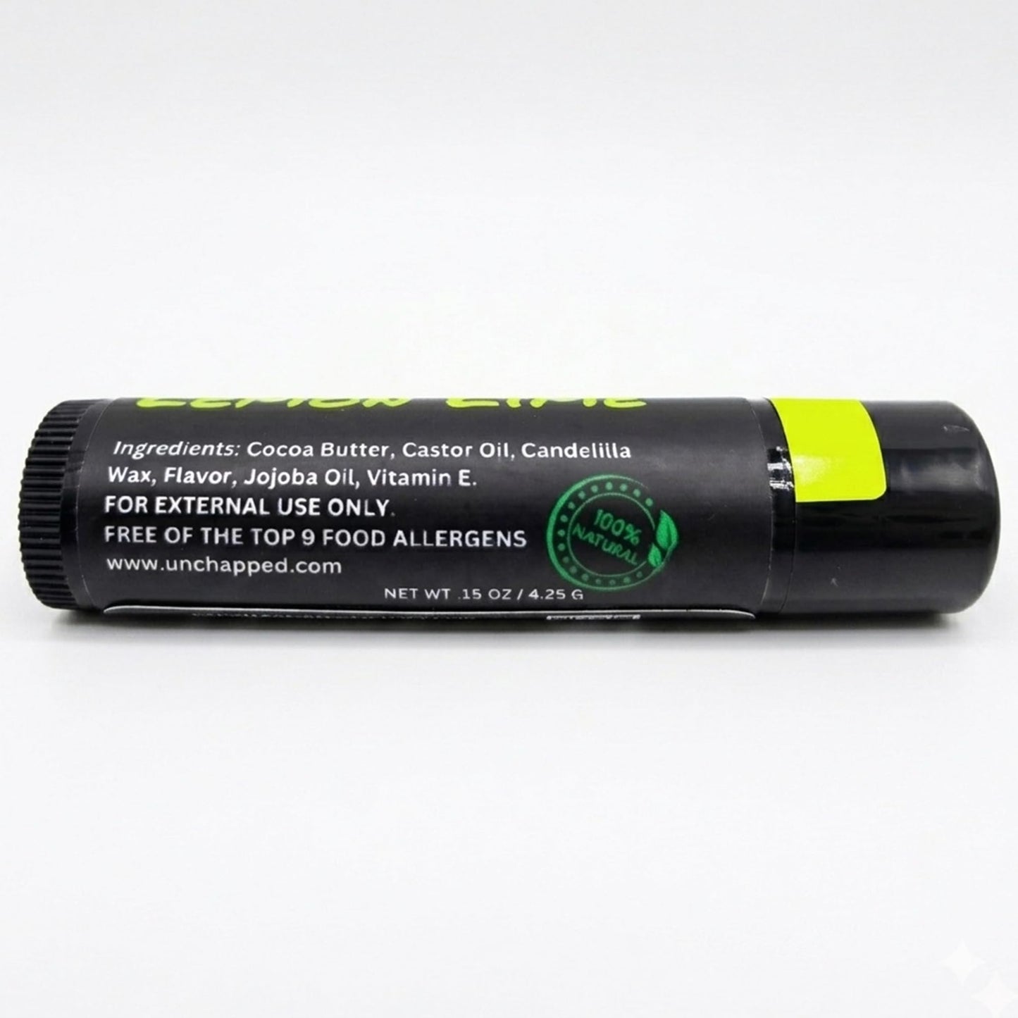 UNCHAPPED Vegan Lip Balm - All Natural and Free of Beeswax, Soy, Nut, and Top 9 Food Allergens (Lemon Lime) Beauty and Personal Care UNCHAPPED