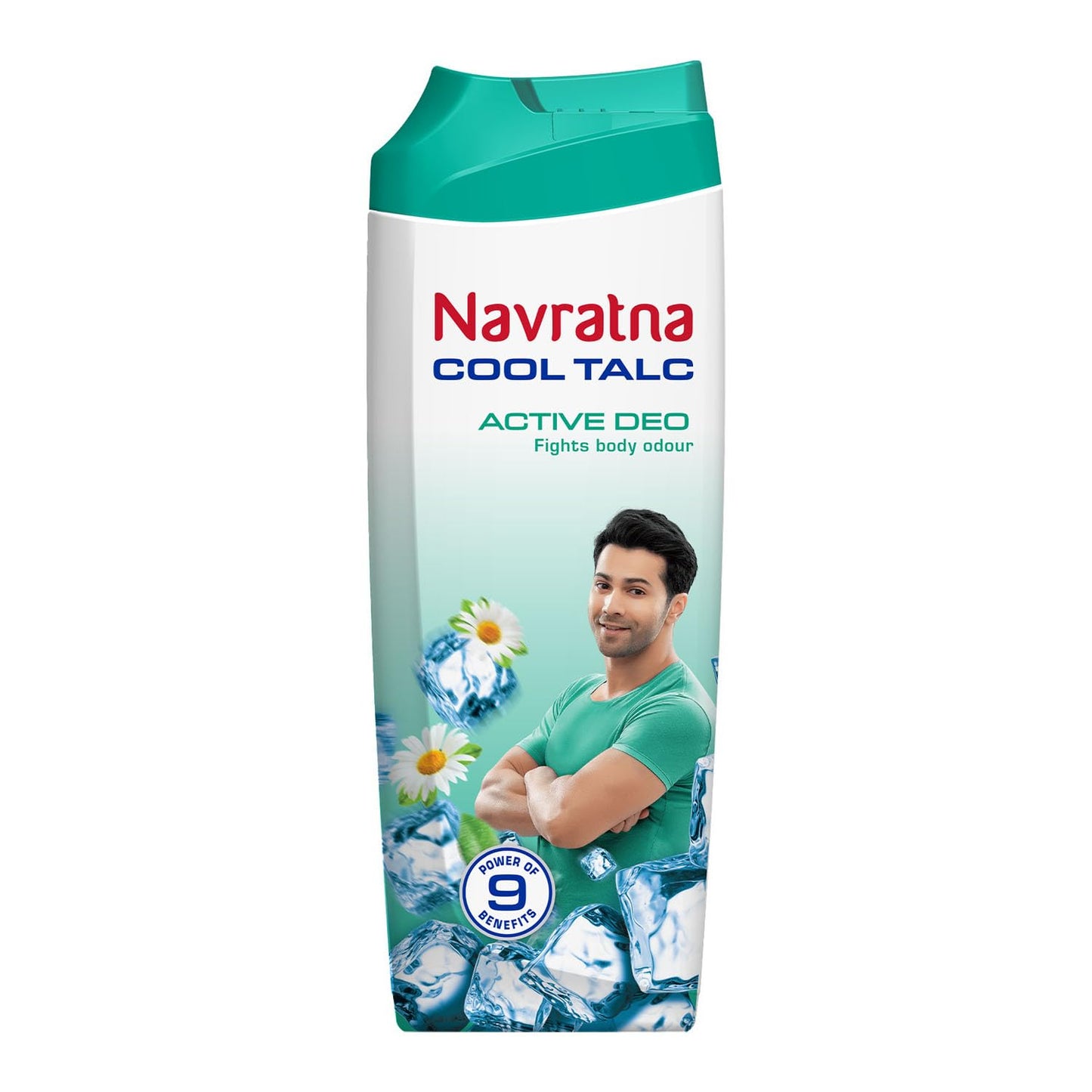 Navratna Cool Talc Active Deo - Talcum Powder - Body Odour Protection & Strong Cooling Effect - Long Lasting Freshness & Fragrance, 400gm Beauty and Personal Care Navratna