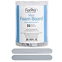 ForPro Professional Collection Mini Foam Board, Zebra, 100/180 Grit, Double-Sided Manicure Nail File, 3.5” L x .5” W, 50-Count Beauty & Personal Care ForPro Professional Collection