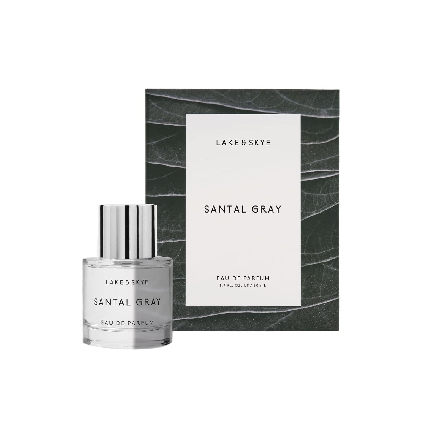 Lake & Skye Santal Gray Eau de Parfum, Long Lasting Fragrance, 1.7 fl oz (50 ml) - Santal, Cardamom, Sandalwood, Earthy, Musk, Vegan, Paraben-Free Beauty & Personal Care Lake & Skye