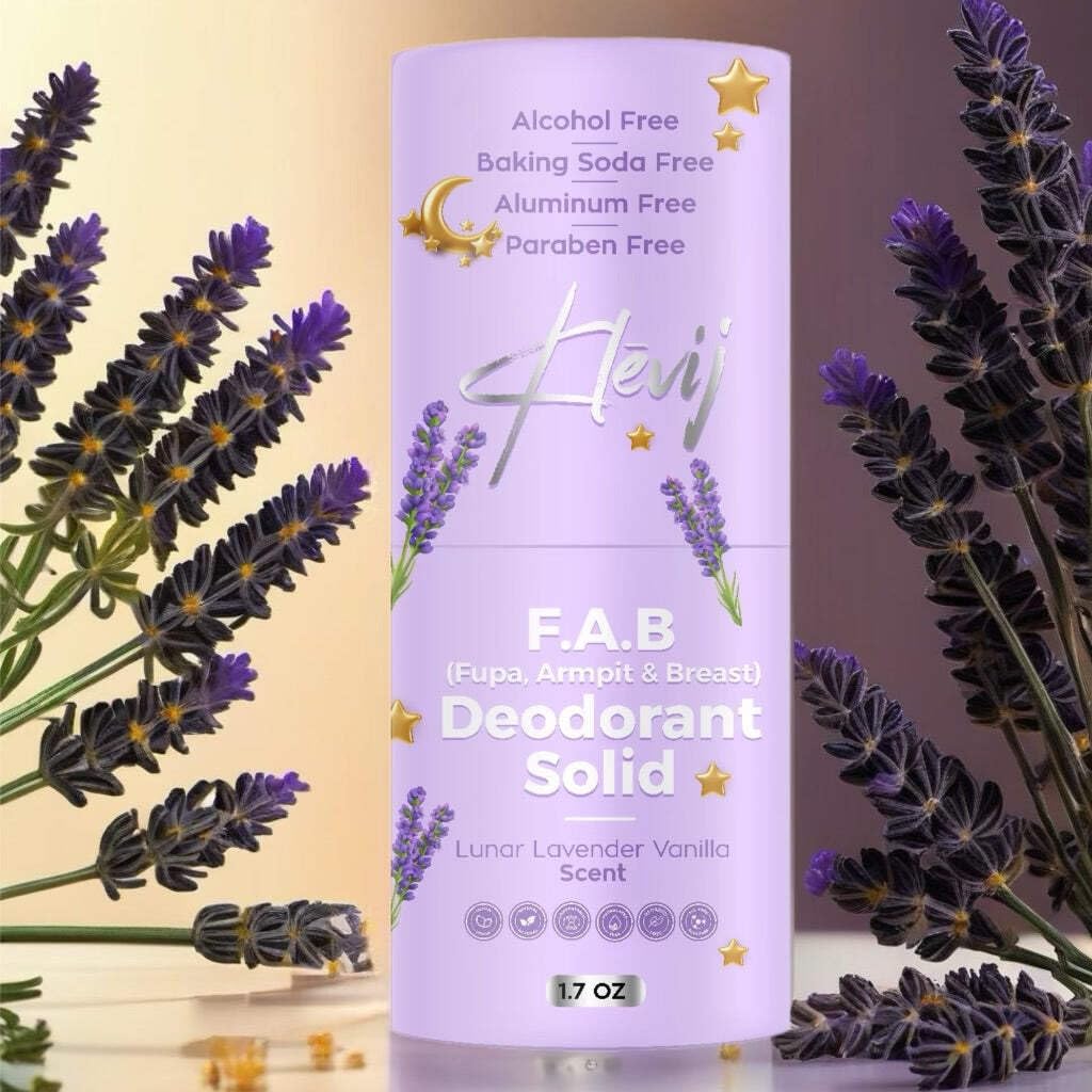 Klevij All Natural F.A.B. Deodorant Lunar Lavender Scent - 1.7 oz Organic, Aluminum -Free Deodorant for Fupa, Armpit, and Breast Areas Beauty and Personal Care Klevij