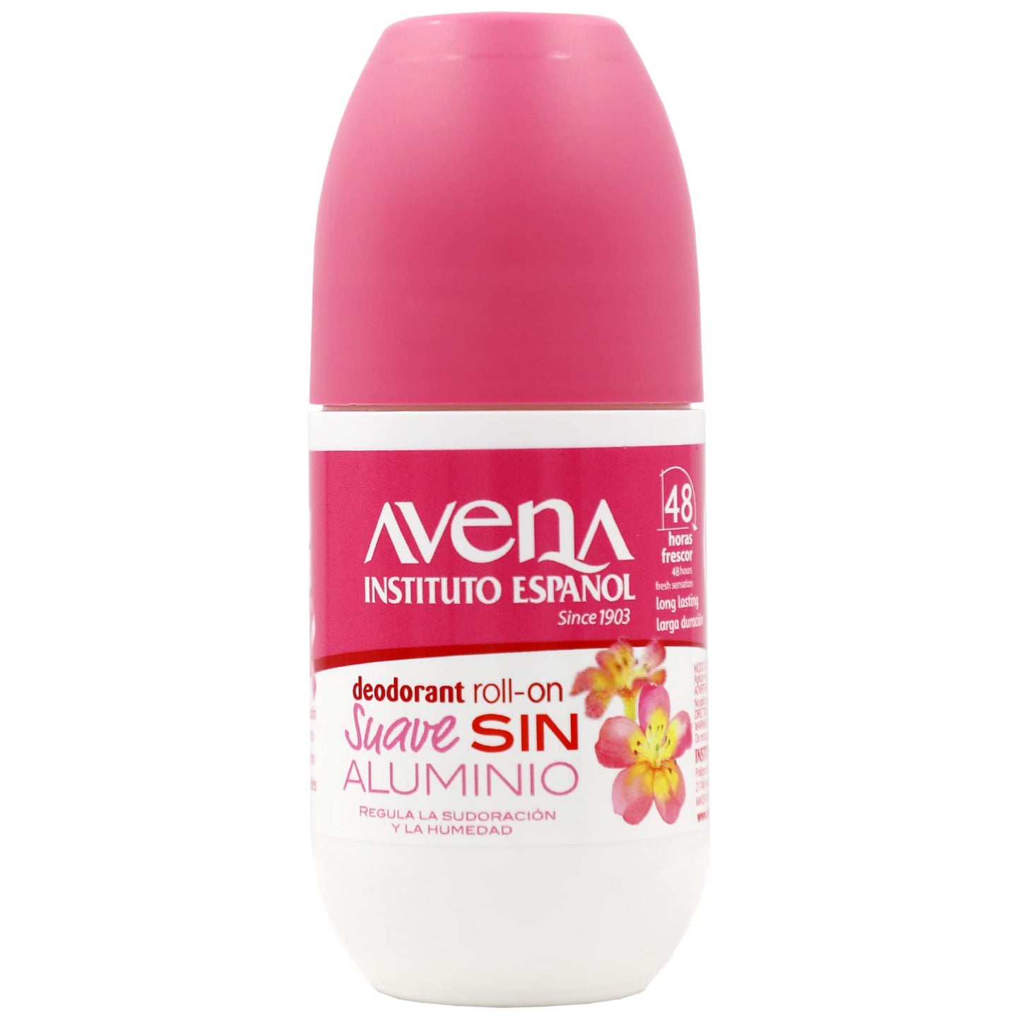 Instituto Español Avena Deodorant Roll-On Suave, Long-Lasting, Non-Alcohol, 2-Pack of 2.50 Oz Each Beauty and Personal Care Avena Instituto Espanol