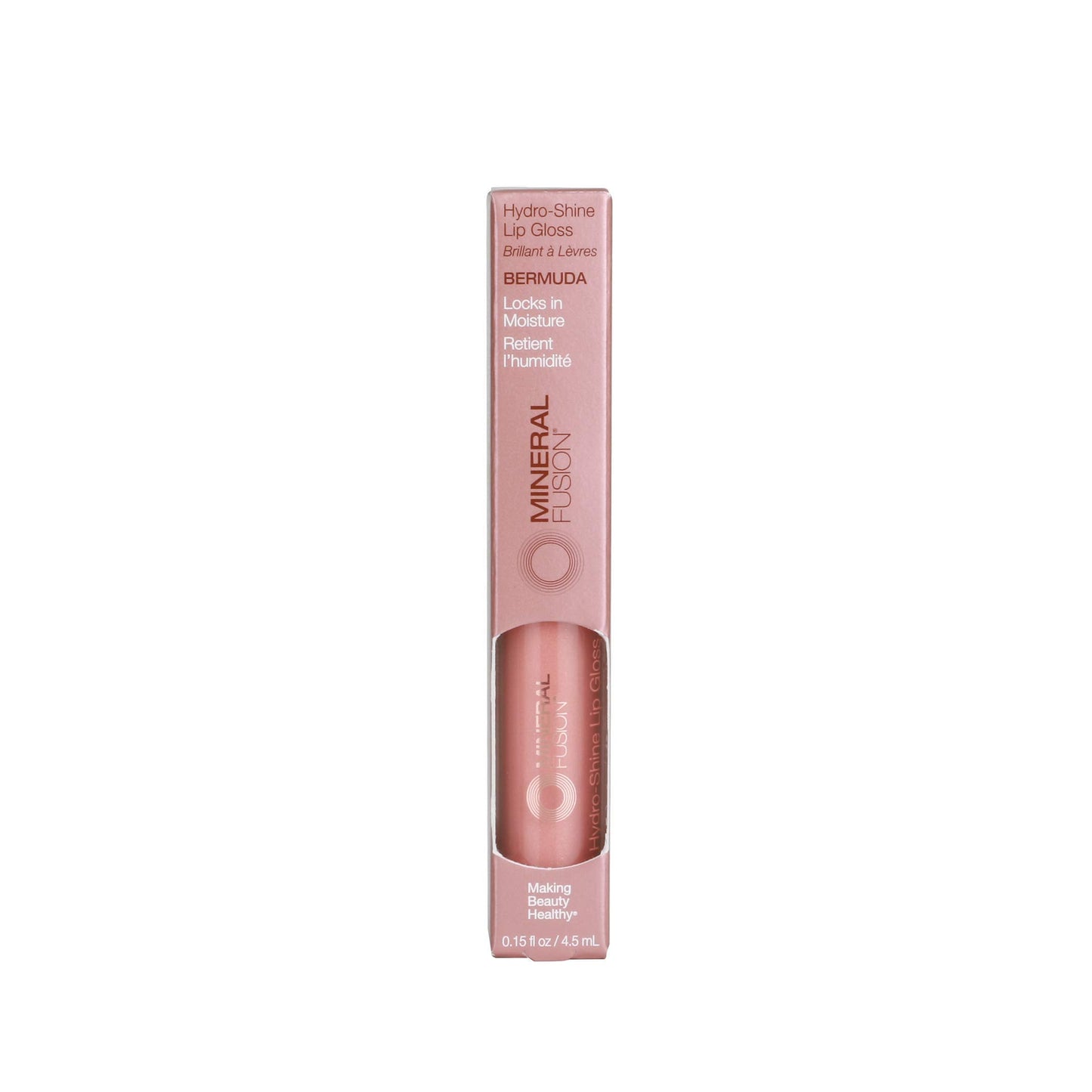 Mineral Fusion, Lip Gloss Hydro Shine Bermuda, 0.15 Fl Oz Beauty & Personal Care Mineral Fusion