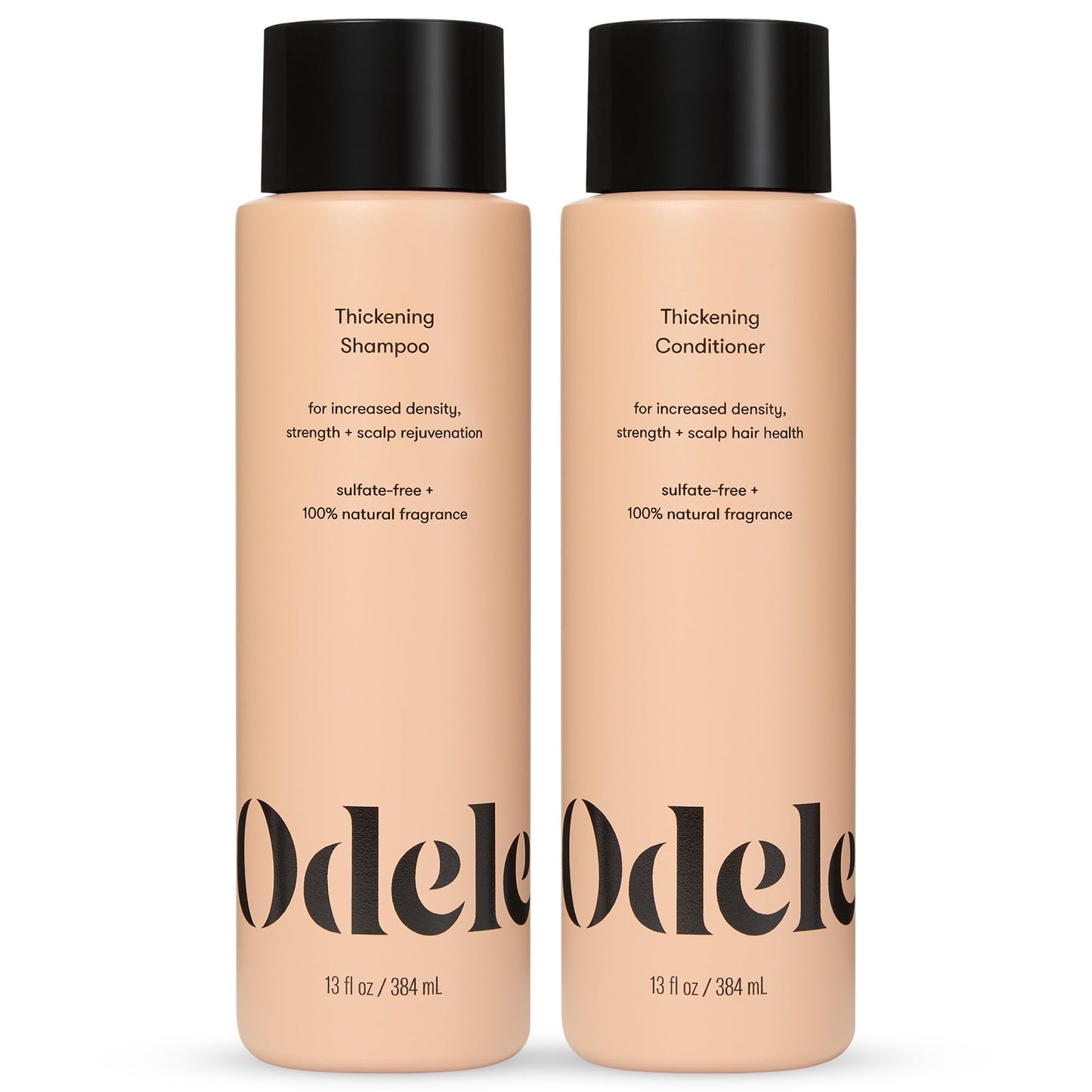 Odele Hair Thickening Shampoo and Conditioner Set, Increases Density & Strength, for Straight or Wavy Hair Types, 13 Fl Oz Each (Pack of 2) Beauty & Personal Care Odele