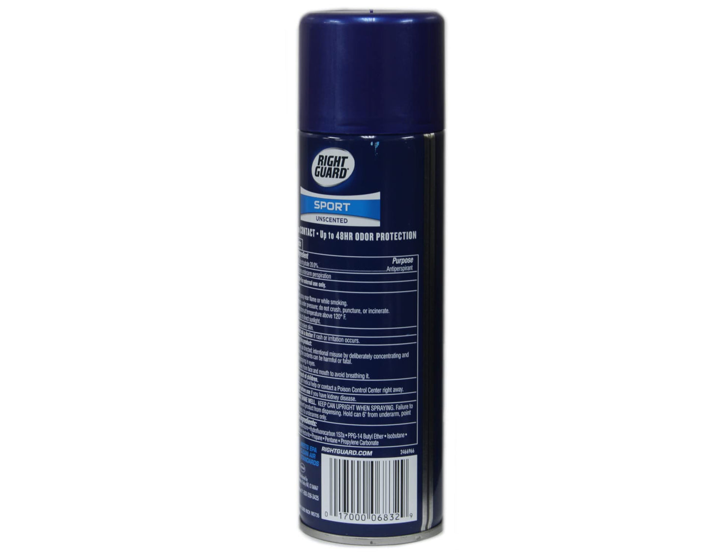 Right Guard Sport Unscented Aerosol Antiperspirant Spray 6 oz (Pack of 2) Beauty and Personal Care Right Guard