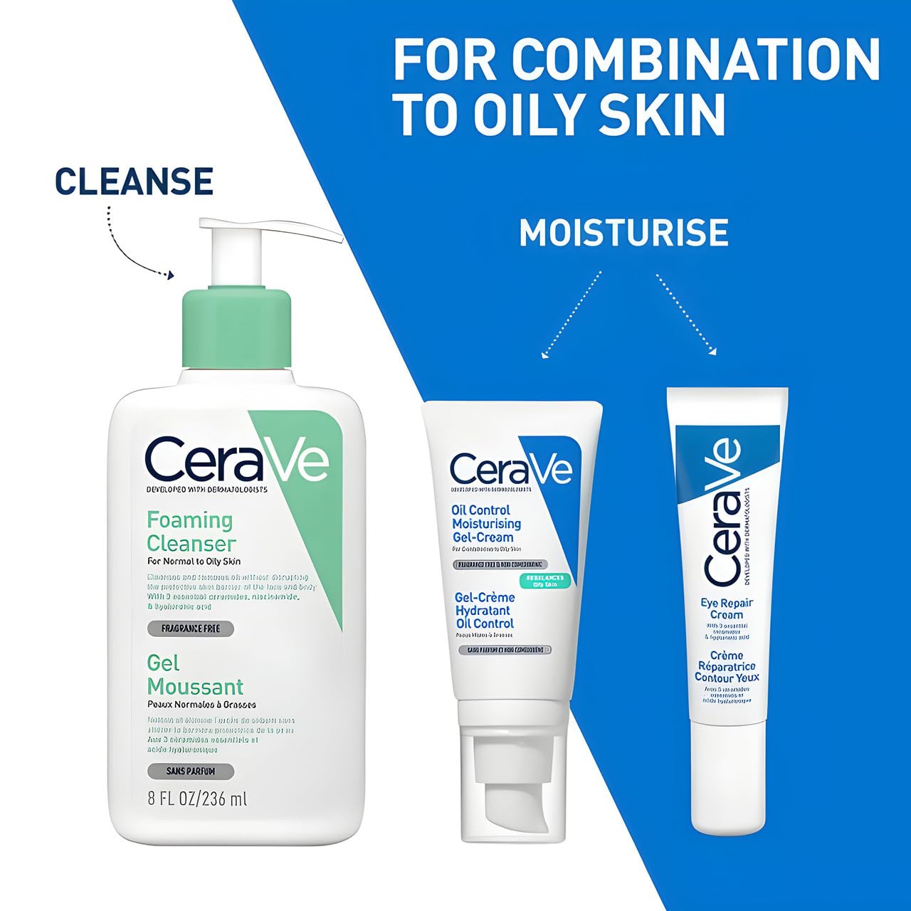 CeraVe Oil Control Moisturizing Gel-Cream, Face Moisturizer for Oily Skin, Niacinamide, Hyaluronic Acid & Oil Absorbing Technology To Rebalance Oily Beauty and Personal Care CeraVe