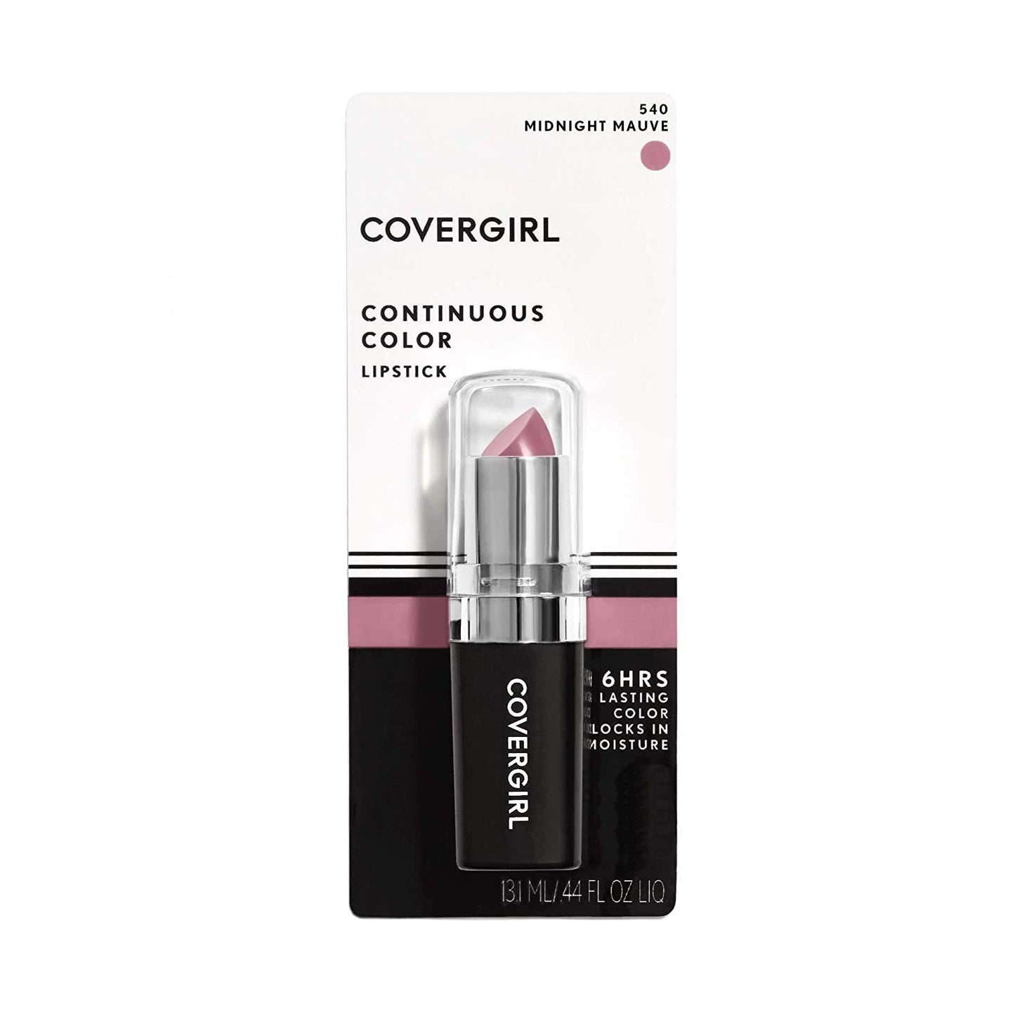 COVERGIRL Continuous Color Lipstick, 540 Midnight Mauve, 0.13 Oz (Packaging May Vary) Beauty & Personal Care COVERGIRL