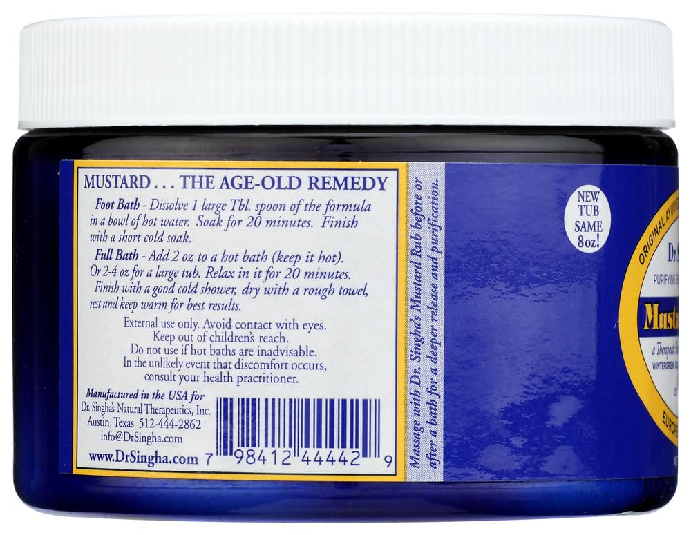 Dr. Singha's Mustard Bath, 8-Ounces (Pack of 4) Beauty and Personal Care Dr. Singha's