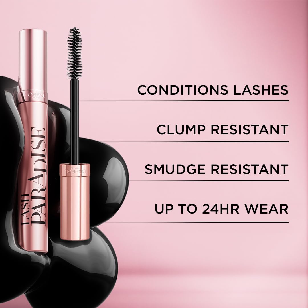 L'Oreal Paris Makeup Voluminous Lash Paradise Mascara, Voluptuous Volume, Intense Length, Feathery Soft Full Lashes, No Flaking, Smudging or Clumping Beauty & Personal Care L'Oreal Paris