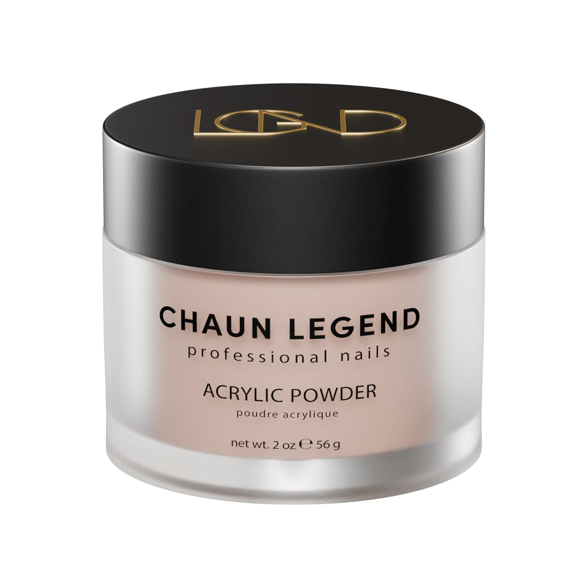 Chaun Legend Acrylic Powder, 2 Oz Long Lasting Salon Quality, Bubble Free, Self Leveling Professional Manicures, Fake Nails, Carving & Extensions