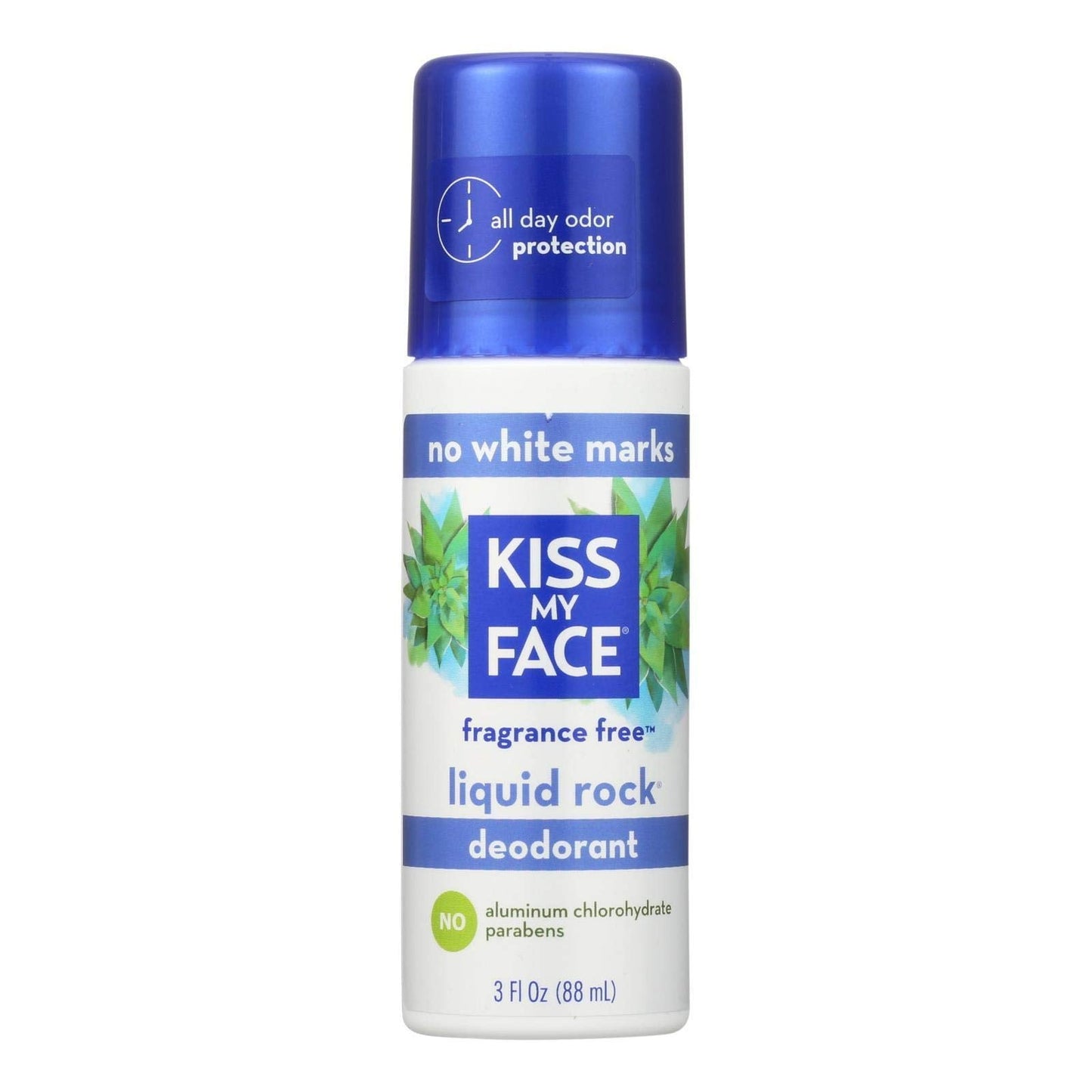 Kiss My Face 0990648 Deodorant Liquid Rock Roll-On Fragrance Free - 3 fl oz Beauty and Personal Care Kiss My Face