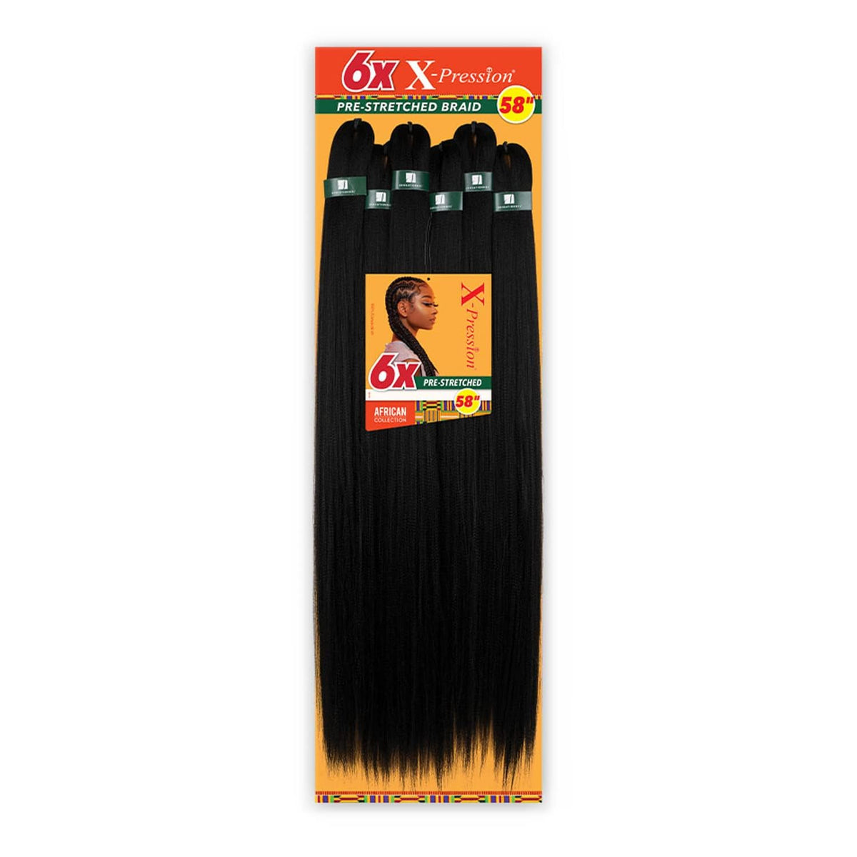 Sensationnel X-Pression Prestretched Braiding Hair-6X Braid 58 Inch,SM1B/30
