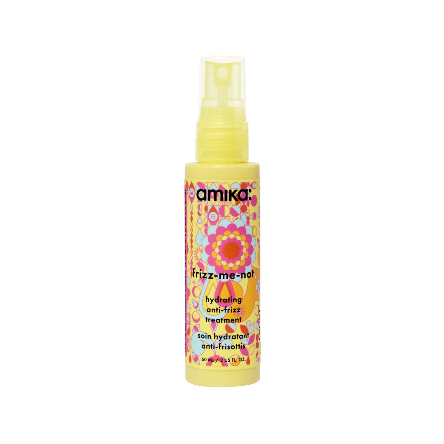 amika frizz-me-not hydrating anti-frizz treatment, 60ml | lightweight hydrating spray for medium to thick coarse hair types 2a-4c, humidity + heat Beauty and Personal Care Amika