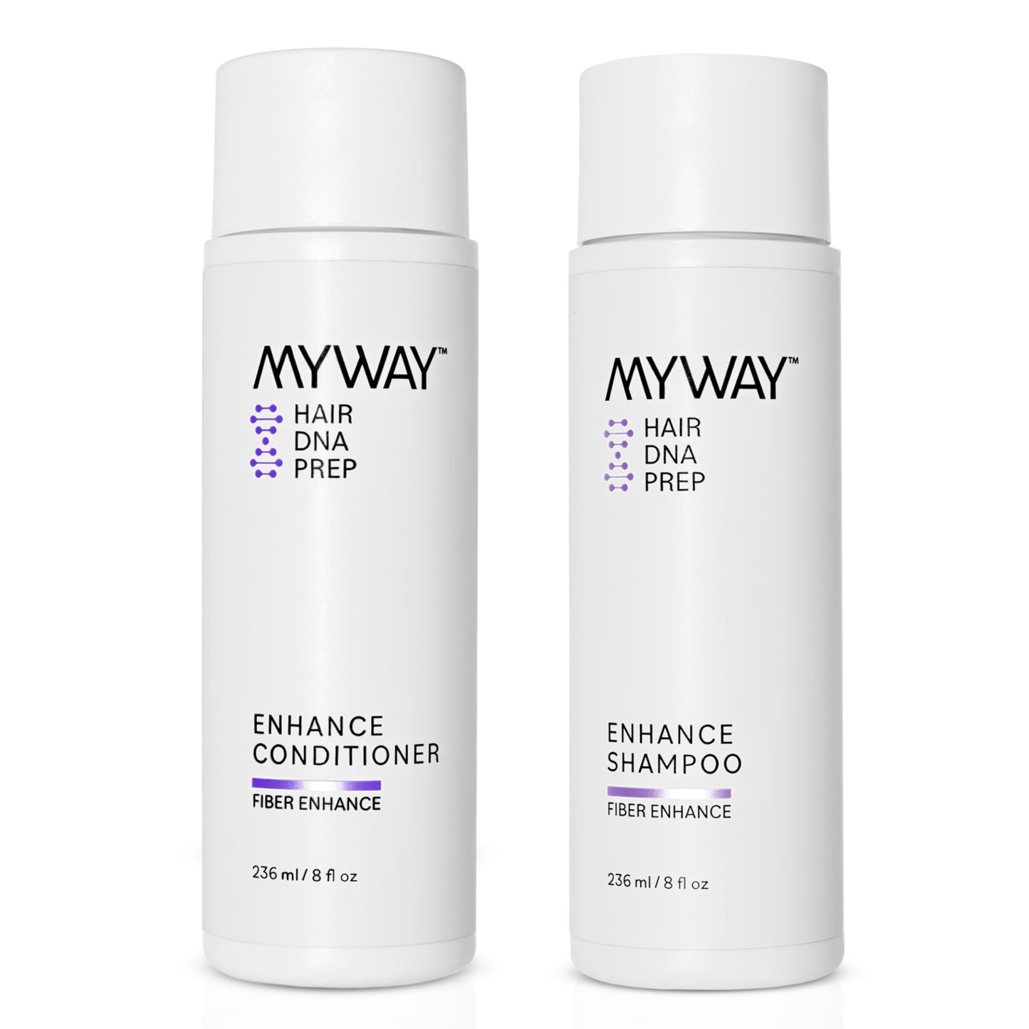 My Way Hair DNA Enhance Set - Volumizing Shampoo & Conditioner for Dry, Damaged Hair - Boosts Thickness, Repairs Breakage, Revives Shine Beauty & Personal Care MYWAY HAIR DNA PREP