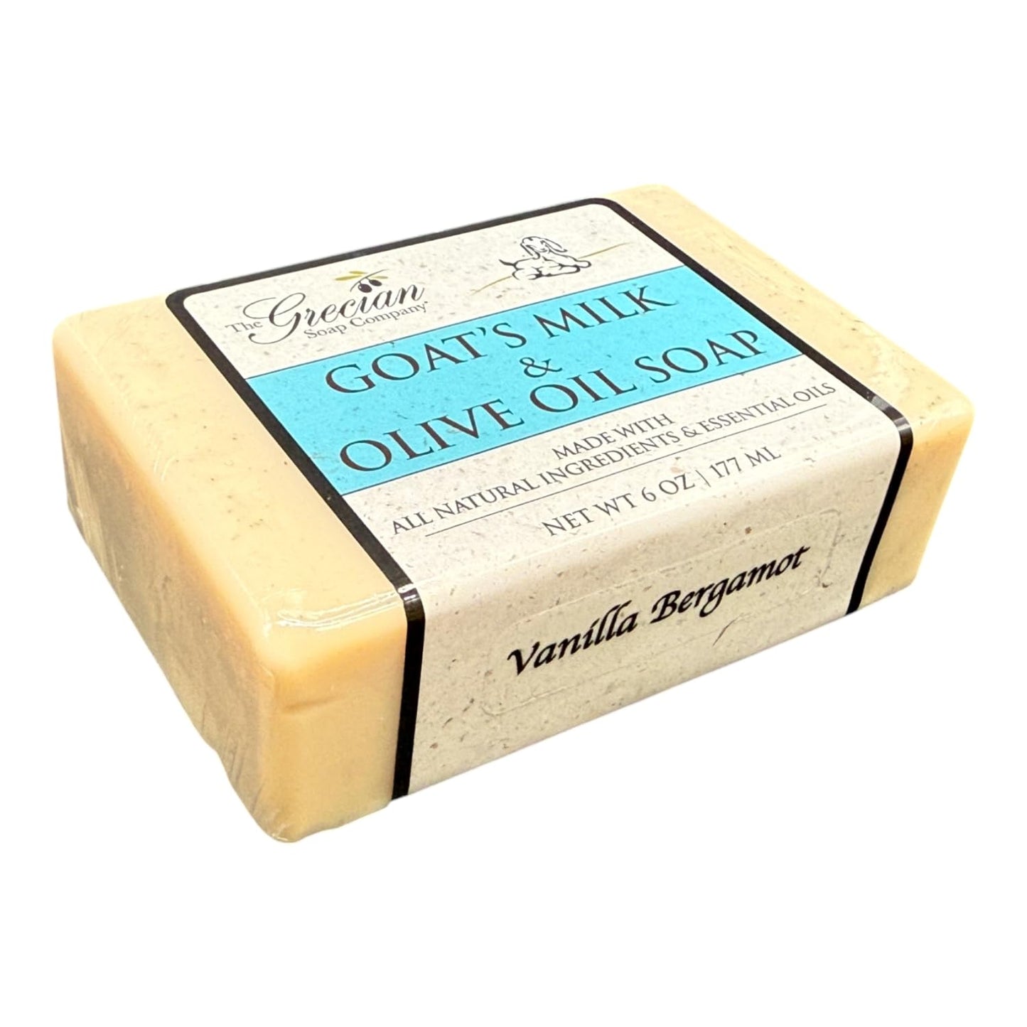 The Grecian Soap Company Clean Beauty Goat's Milk & Olive Oil Bar Soap in Vanilla Bergamot - Pack of 2 6oz All-Natural Scented Bars for Women & Men Beauty & Personal Care The Grecian Soap Company