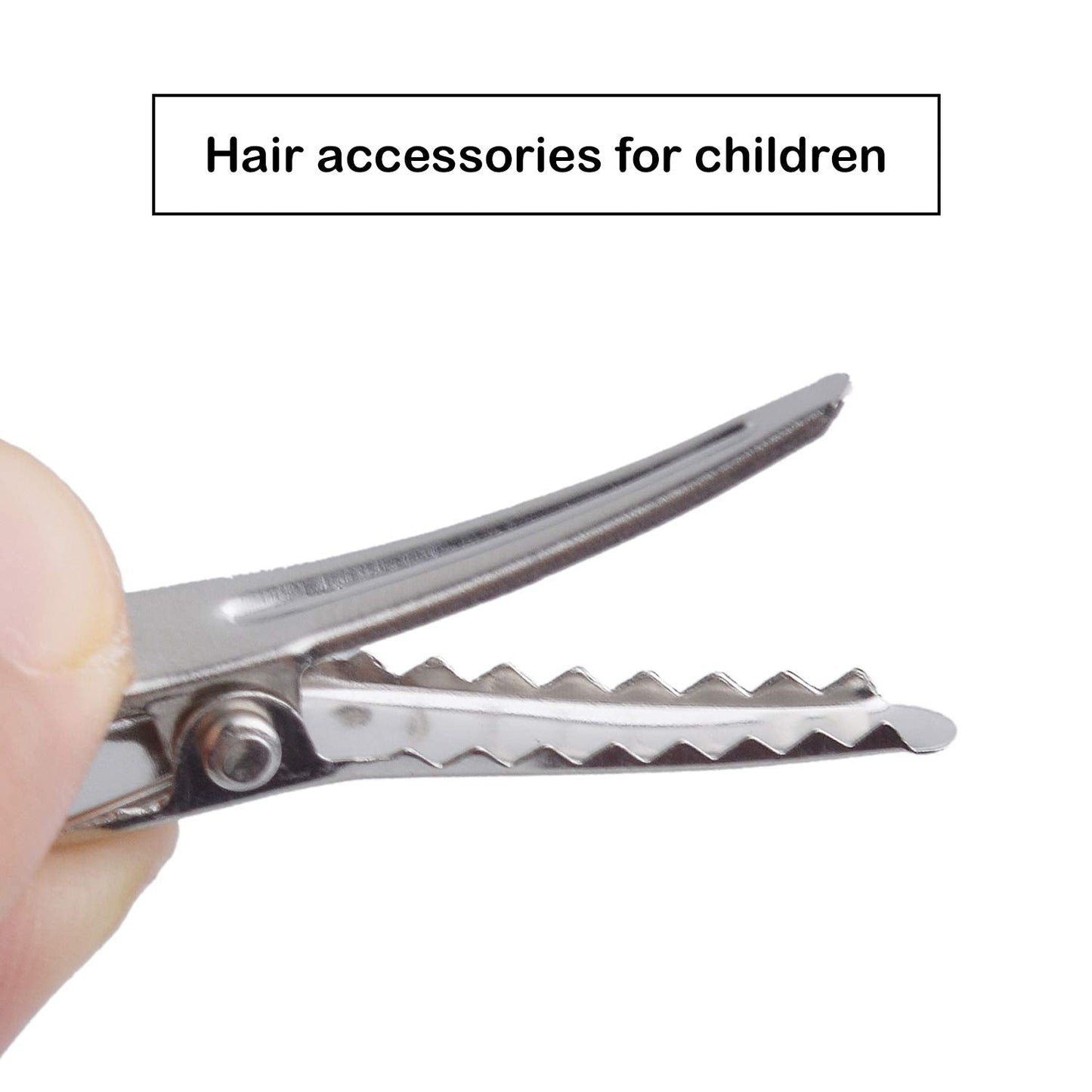 30MM Small Alligator Hair Clips, 100 Pieces Silver Metal Alligator Hair Pins Teeth Bows Crocodile Hair Clips Holders Accessories for Hair Care, Arts Beauty & Personal Care Aylifu