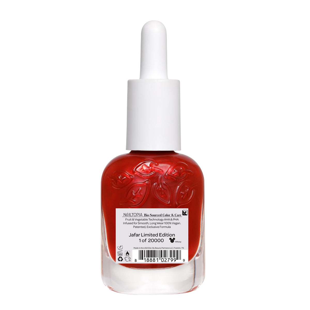 Nailtopia Bio-Sourced Chip Free Nail Lacquer Disney Collection, Jafar, 0.41 oz - All Natural - Vegan - Strengthening - Quick-Dry - Long Lasting