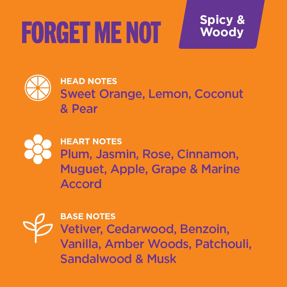 SIMPLY SEXY Affirmations Forget Me Not Pheromone Perfume - Warm Spiced Woody Fragrance with Notes of Natural Orange, Lemon, Coconut, and Pear - Body Beauty & Personal Care SIMPLY SEXY