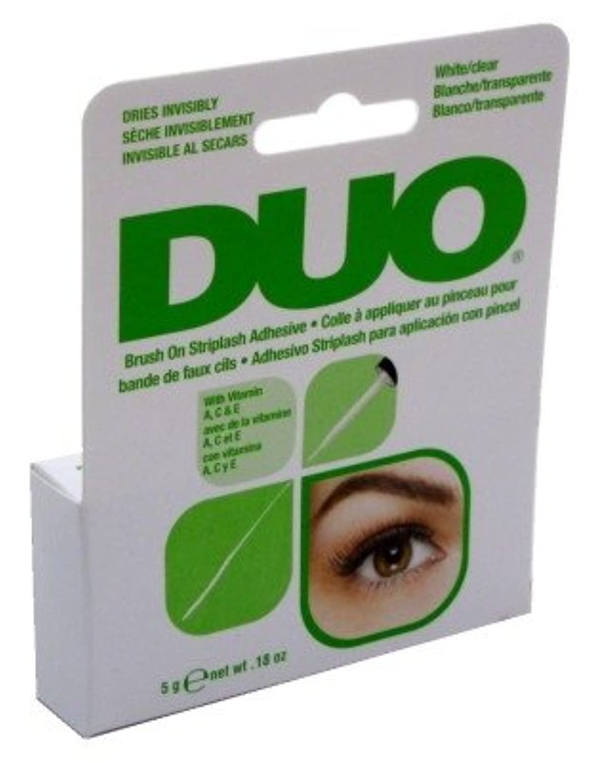 Duo Brush-On Striplash Adhesive White/Clear 0.18 Ounce (5.3ml) (3 Pack) Beauty & Personal Care DUO