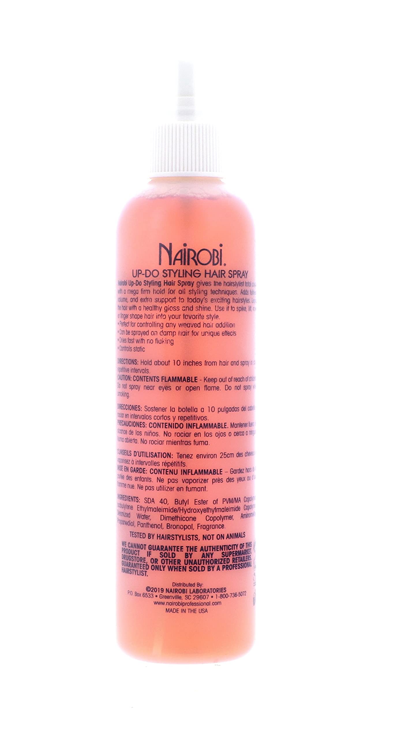 Nairobi UP-DO Styling Hairspray for Unisex - 8 oz Hairspray Beauty & Personal Care Nairobi