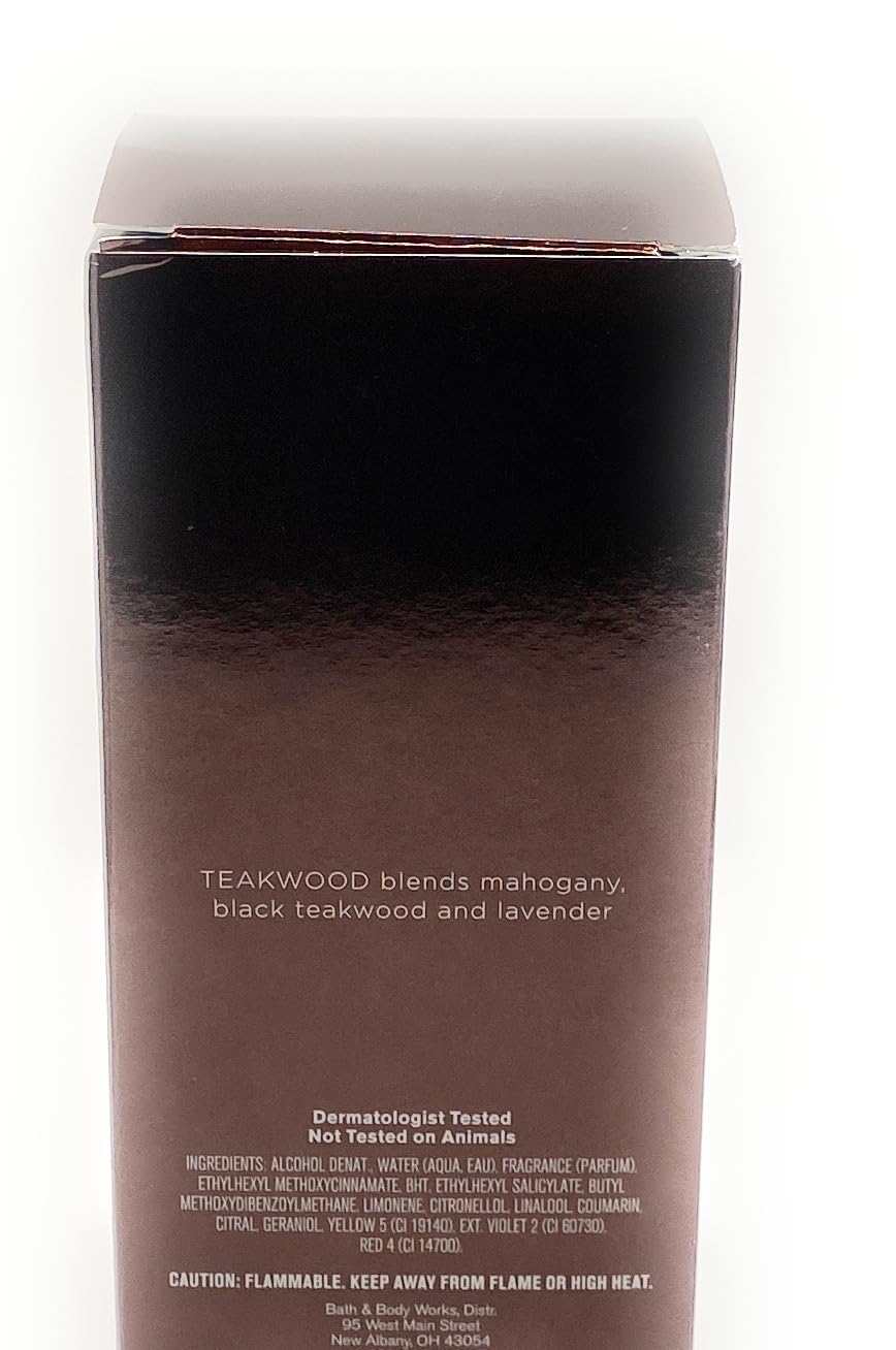Bath and Body Works Teakwood Men's Fragrance Cologne Spray, 1.00 Fl Oz (Pack of 1) Beauty & Personal Care Bath & Body Works