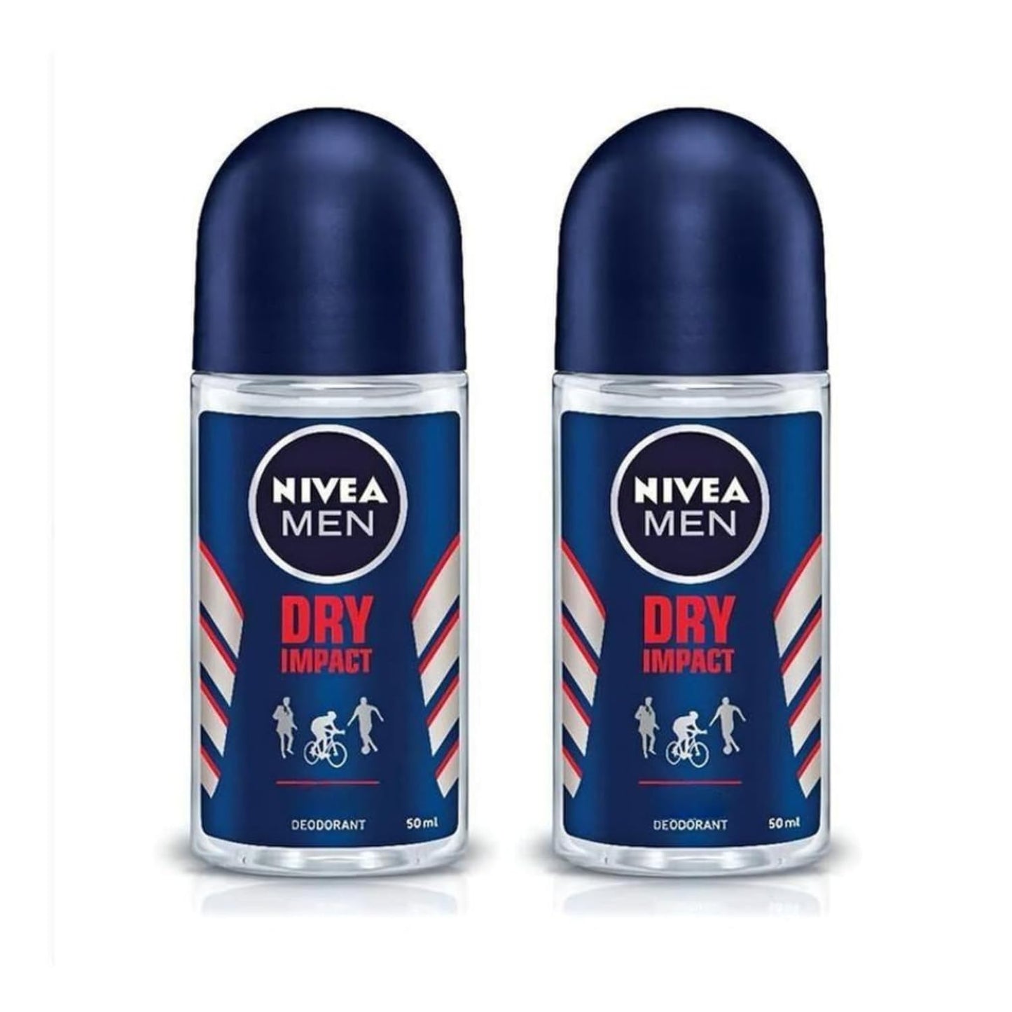 Nivea Men's Dry Impact Roll-On Deodorant - 1.69 fl oz - Pack of 2 Beauty and Personal Care NIVEA