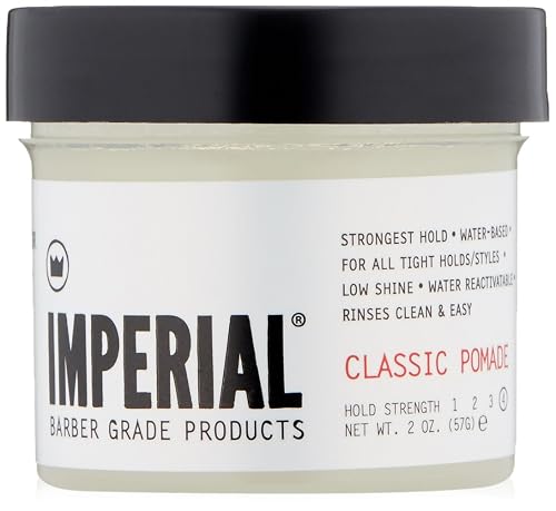 Imperial Barber Grade Products | Classic Pomade, 2 oz | TSA Approved | Travel Sized | Strong Hold | Low Shine | Water-Based | Easy to Wash Out | Beauty & Personal Care Imperial Barber Grade Products