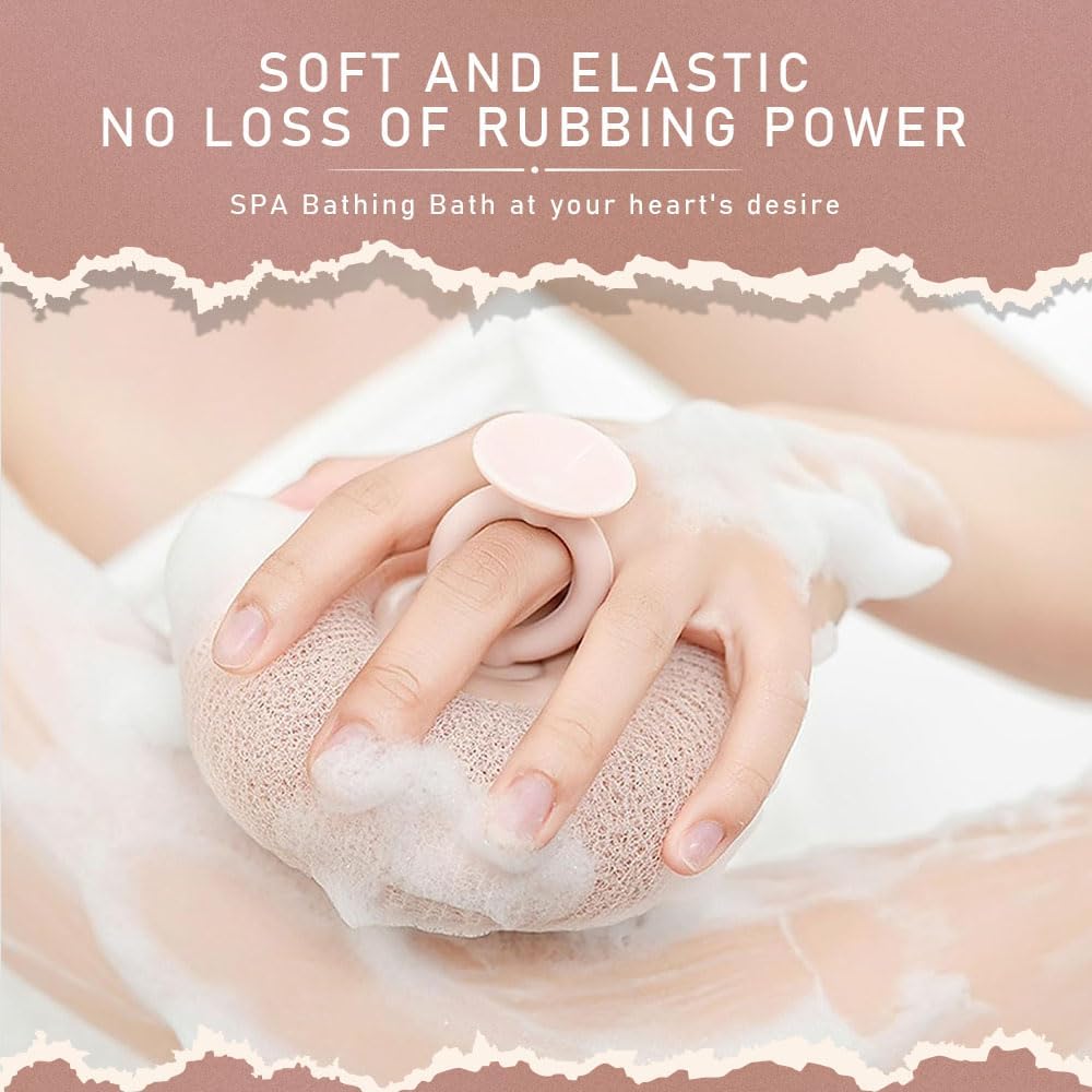 Super Soft Sunflower Suction Cup Bath Ball, 2-in-1 Shower Scrubber Sponge for Body, Upgraded Sponge Mesh Pouf Bath Ball, Magic Exfoliating Bath Sponge Beauty and Personal Care anykill