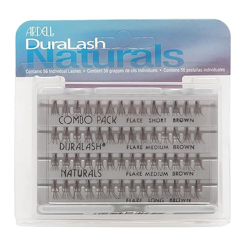 Ardell DuraLash Naturals Combo Pack - Flare Short, Medium, Long Brown 240486 Beauty & Personal Care Ardell