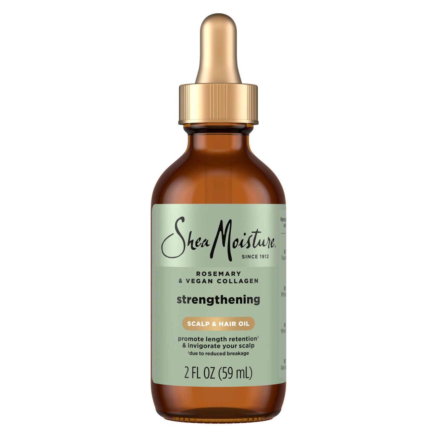 Shea Moisture Strengthening Scalp & Hair Oil Rosemary & Vegan Collagen To Protect The Scalp And Strengthen Hair With ScalpBoost Technology Beauty & Personal Care SheaMoisture