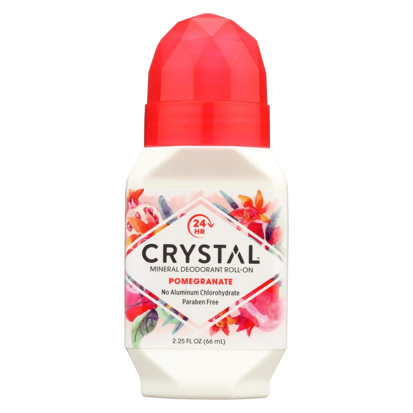 Crystal Essence Mineral Deodorant Roll-On, Pomegranate 2.25 oz Beauty and Personal Care Crystal Essence