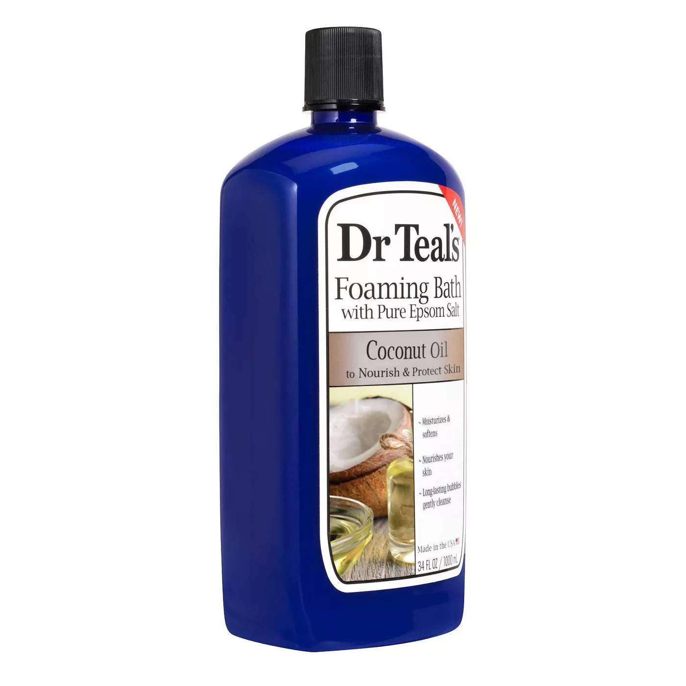 Dr Teal's Foaming Bath Variety Gift Set (2 Pack, 34oz Ea) - Soften & Moisturize Shea Butter & Almond Oil, Nourish & Protect Coconut Oil - Essential Beauty and Personal Care Dr Teal's