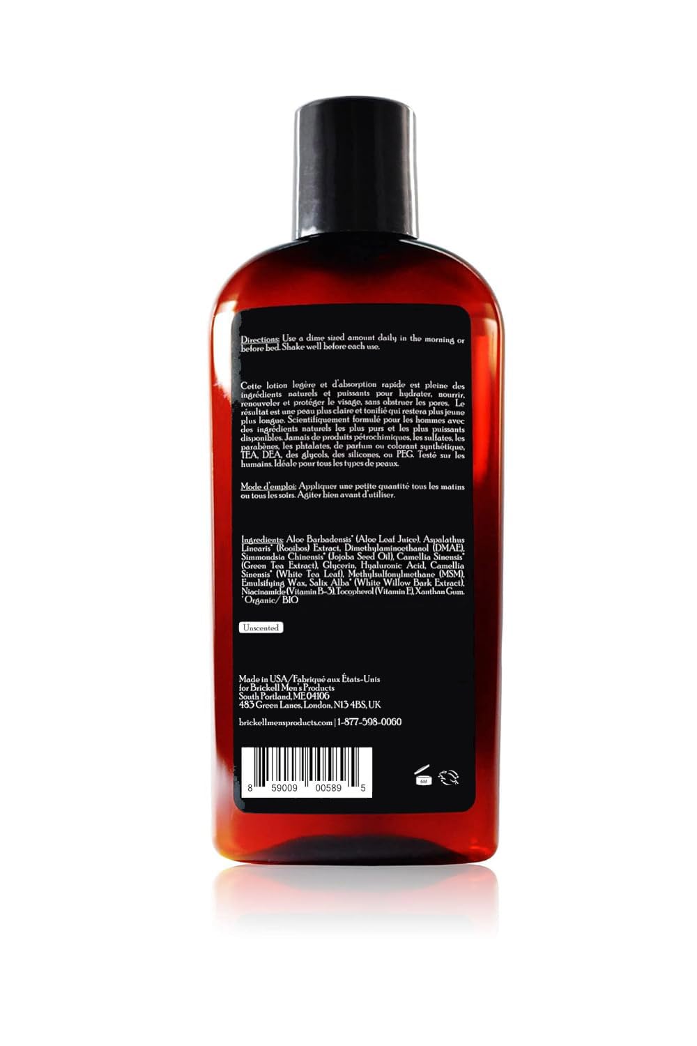 Brickell Men's Daily Essential Face Moisturizer for Men, Natural and Organic Fast-Absorbing Face Lotion with Hyaluronic Acid, Green Tea, and Jojoba, 4 Beauty & Personal Care Brickell Men's Products